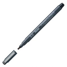 PentelArts permanent fineliner Pointliner, zwart, 3,0 mm