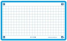 Oxford systeemkaarten / flashcards 'Flash 2.0', 75x125 mm, geruit, turquoise