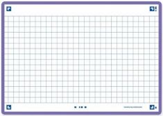 Oxford systeemkaarten / flashcards 'Flash 2.0', 105 x 148 mm, geruit, violet