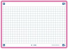 Oxford systeemkaarten / flashcards 'Flash 2.0', 105 x 148 mm, geruit, fuchsia