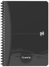 Oxford Office spiraalboek 'Oceanis', A5, PP, gelinieerd, zwart