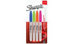 Sharpie permanent-marker FINE 'Fun', 4 stuks op blister