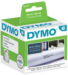 DYMO LabelWriter verzendetiketten, 102 x 210 mm, wit, permanent