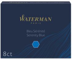 WATERMAN standaard hoogvolume inktpatronen, blauw, wisbaar