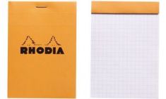 RHODIA notitieblok No. 12, 85 x 120 mm, geruit, oranje