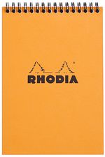 RHODIA schrijfblok met spiraal no. 16, DIN A5, geruit, oranje