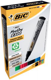 BIC permanent-marker 2300 Ecolutions, wigpunt, 4 in etui