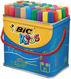 BIC KIDS viltstift Visacolor XL ecolutions, 48 stuks in box