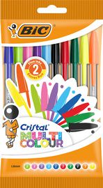 BIC balpen Cristal Large Multicolor, 0,42 mm, 10 in zak