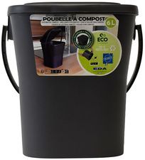 EDA compostemmer KOMPOST, 6 liter, antraciet