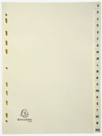 EXACOMPTA kartonnen tabbladen A-Z, DIN A4, 20-delig