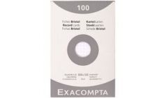 EXACOMPTA systeemkaarten, 100 x 150 mm, blanco, wit