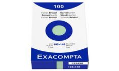 EXACOMPTA systeemkaarten, DIN A6, blanco, wit