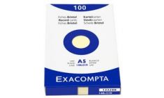 EXACOMPTA systeemkaarten, DIN A5, blanco, azuurblauw