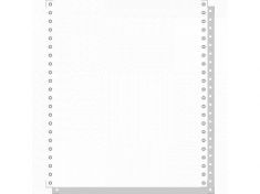 EXACOMPTA kettingpapier, 240 mm x 11´ (27,94 cm), 2-voud, wit/wit, blanco