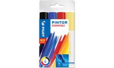 PILOT pigmentmarker PINTOR, medium, set van 4 'ESSENTIALS'