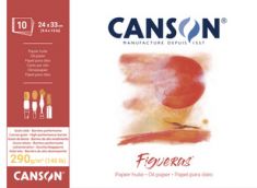 CANSON tekenpapierblok 'Figueras', 400 x 500 mm, 290 g/m2