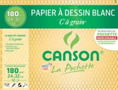 CANSON tekenpapier 'C' à Grain, 320 x 240 mm, 180 g/m2