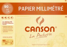 CANSON millimeterpapier, transparant, DIN A4, 70 g/m2, donkerbruin