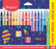 Maped viltstiften PIXEL PARTY, 18 stuks in PROMO doosje