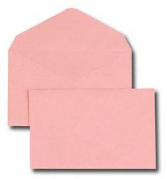 GPV envelop, 90x140 mm, rose, ongegomd, 80 g/m2, 1.000 st