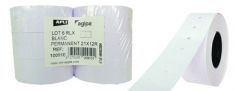 APLI etiketten voor prijstang, 21 x 12 mm, wit, permanent