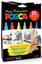 POSCA pigmentmarker 'Mes Premiers POSCA', set van 6, assorti