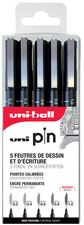 uni-ball fineliner PIN ASP009, set van 5