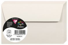 Pollen by Clairefontaine envelop 90x140 mm, lichtgrijs, 120 g/m²