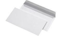 Clairefontaine envelop 110x220 mm, z. venster, zelfkl., 80 g/m2, wit, 500 st.