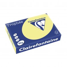 Clairefontaine universeel papier Trophee, A4, 80 g/m2, citroengeel