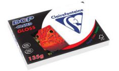 Clairefontaine laserprinter papier DCP Coated Gloss, A4, 135 g/m2, wit, 250 vel