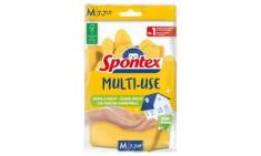 Spontex latex handschoen Multi-Use, grootte M, geel