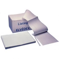 ELVE DIN-kettingpapier, 380 mm x 11´ (27,94 cm), 2-voud, wit