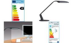 UNiLUX LED-bureaulamp DUO, zwart