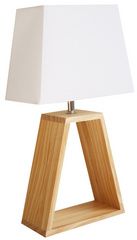 UNiLUX LED-schemerlamp DUNE, wit / hout