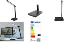 UNiLUX LED-bureaulamp NOVY, voet, zwart