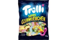 Trolli fruitgummi ZURE GLOEIWORMEN, 150 g