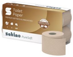 satino by wepa toiletpapier PureSoft, 3-laags, bruin