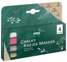 KREUL krijtmarker Chalky, medium, set van 4