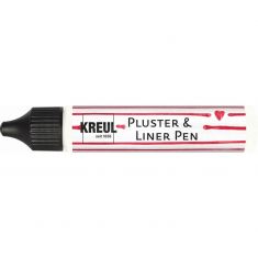 KREUL Pluster & Liner Pen, 29 ml, white cotton