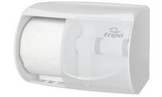 Fripa toiletpapier-dispenser voor 2 rollen, kunststof, wit