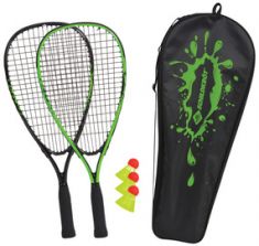 SCHILDKRÖT Speed Badminton set, zwart / groen