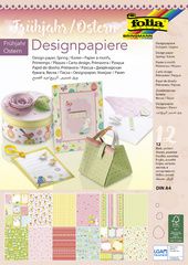 folia designpapierblok 'Voorjaar/Pasen', DIN A4, 12 vel