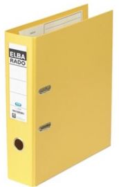 ELBA ordner rado plast, rugbreedte: 80 mm, geel