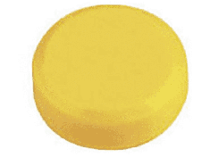 MAUL hechtmagneet, rond, diameter: 20 mm, hoogte: 8 mm, geel