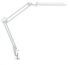 MAUL LED-bureaulamp MAULatlantic, met klemvoet, wit