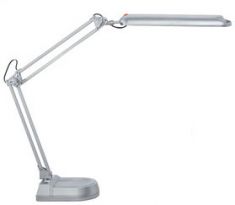 MAUL LED-bureaulamp MAULatlantic, met sokkel, zilver