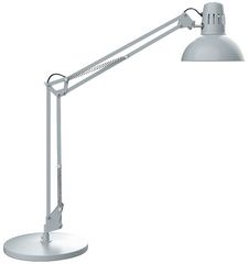 MAUL bureaulamp MAULstudy, met voet, zilver