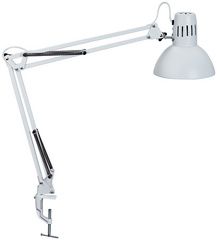 MAUL LED-bureaulamp MAULstudy, met klemvoet, wit